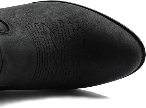 Vista 5 de GLOBALWIN Botas vaqueras marrones para mujer 22yy10 negro2