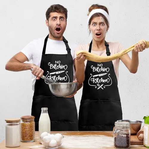 Vista 8 de Delantales divertidos para mujeres, bonitos delantales de cocina para cocinar, hornear, regalos de delantales de cumpleaños, Navidad para mamá