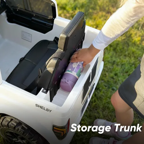 Vista 6 de Ford Shelby F150 24V Ride on juguete para niños 3-6 coche eléctrico con Blanco