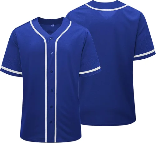 Vista 13 de Camiseta de béisbol para hombres y mujeres, uniformes deportivos hipster hip hop, camisas de manga corta para camisa personalizada con botones