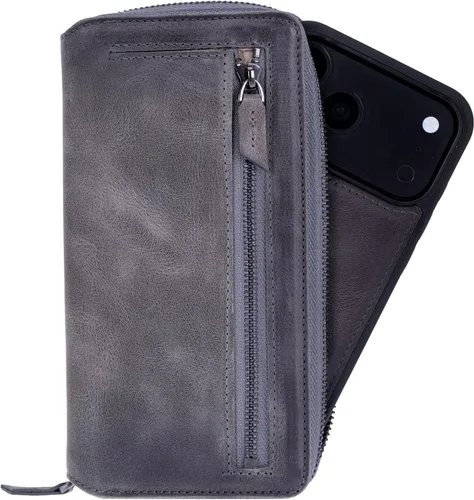 Vista 11 de Zippered Wallet Case for iPhone 18 Pro/17 Pro, RFID Protected 6 Card Slots Admiral Blue