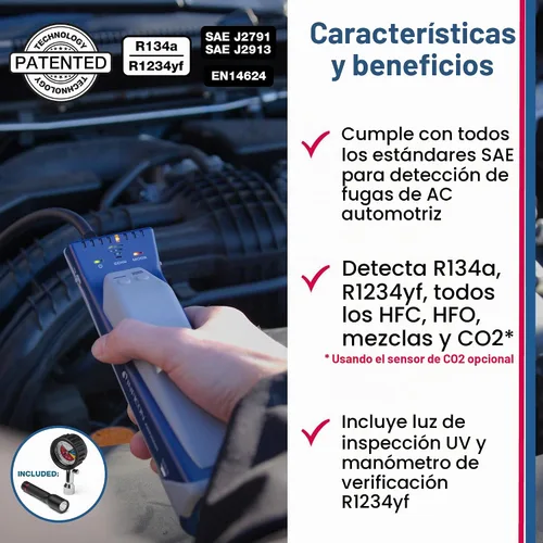 Vista 3 de Inficon Detector de fugas de refrigerante AST200IR