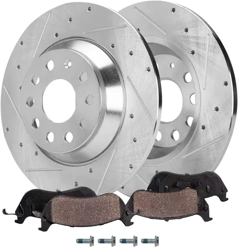 Vista 32 de Detroit Axle - Kit de freno delantero para Chevrolet Impala Monte Carlo Buick LeSabre Riviera Park Avenue Cadillac DeVille Olds Intrigue, Pinza