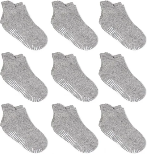 Vista 16 de Calcetines tobilleros antideslizantes Zaples para bebés con suelas antideslizantes para bebés, niños pequeños, niños y niñas