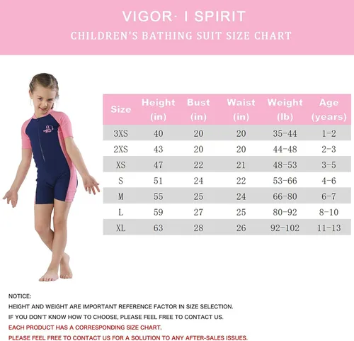 Vista 6 de karrack Traje de baño de una pieza para niñas y niños con protección solar UPF 50
