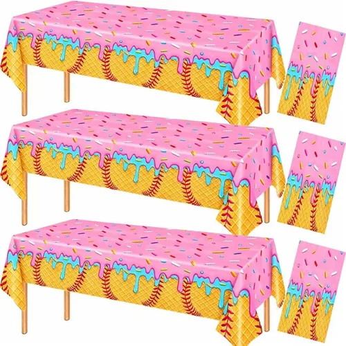 Vista 10 de 3 manteles de plástico desechables de 54 x 108 pulgadas, estampado de leopardo rojo y negro con labios rojos, manteles impermeables para cumpleaños