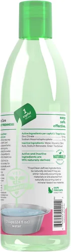 Vista 8 de TropiClean - Aditivo de agua para aliento fresco para cachorros, solución limpiadora de dientes y ambientador de aliento, sin necesidad de pasta