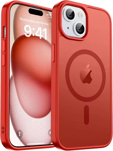 Vista 11 de zapica Funda magnética para iPhone Air, con protector de pantalla de vidrio templado, compatible con MagSafe, translúcida mate, a prueba de golpes