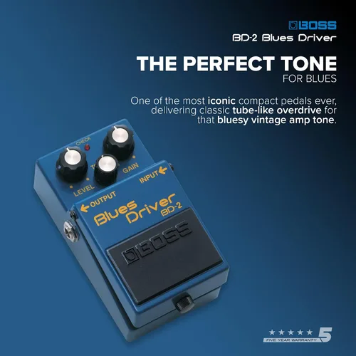 Vista 2 de BOSS BD-2 Blues Driver Pedal de Efectos para Guitarra