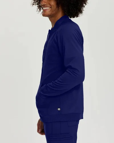 Vista 2 de Urbane Impulse 9914LKA - Chaqueta de uniforme médico para hombre Negro