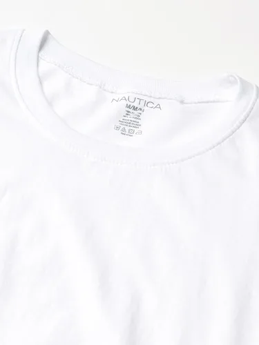 Vista 2 de Nautica Paquete de 4 camisetas de algodón con cuello redondo para hombre