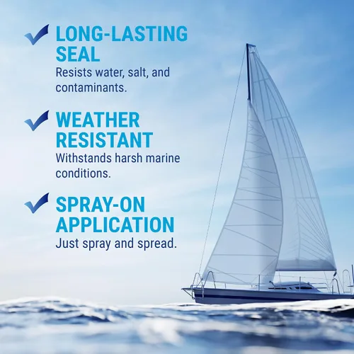 Vista 4 de Nautical One - Sellador y protector antideslizante Restaura y protege cubiertas marinas, escalones, plataformas Protección UVA y UVB A base