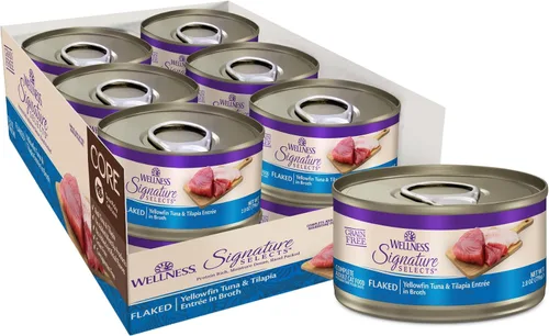 Vista 38 de Wellness CORE Signature Selects - Alimento húmedo enlatado grueso para gatos adultos, natural, rico en proteínas, sin granos, receta de carne de res