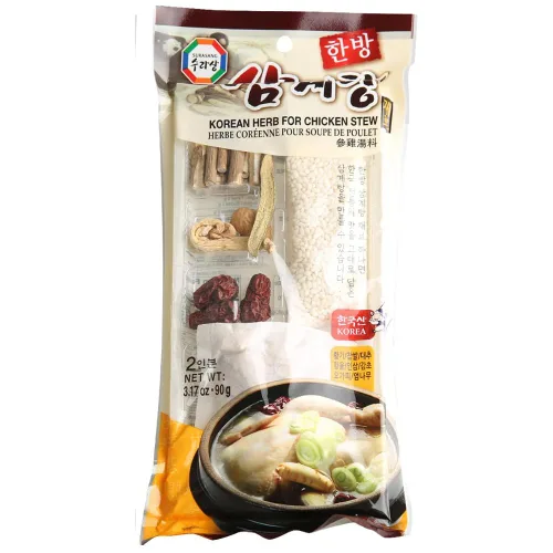 Vista 11 de Surasang Ingredientes de sopa de pollo con ginseng coreano Samgyetang