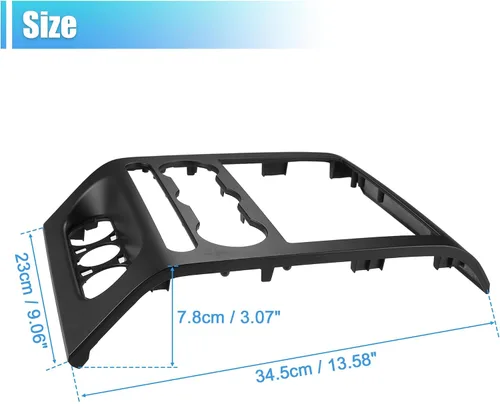 Vista 7 de X AUTOHAUX Salpicadero Radio Bisel Centro Panel de Cubierta de Recorte para Ford F150 2004 2005 2006 2007 2008 4L3Z-1504302-AAA Salpicadero Radio