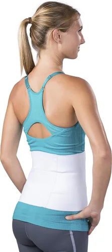 Vista 2 de Banda elástica abdominal de ProCare, PC141SR01-9M, 3 panel, 9", Blanco, 1, 1