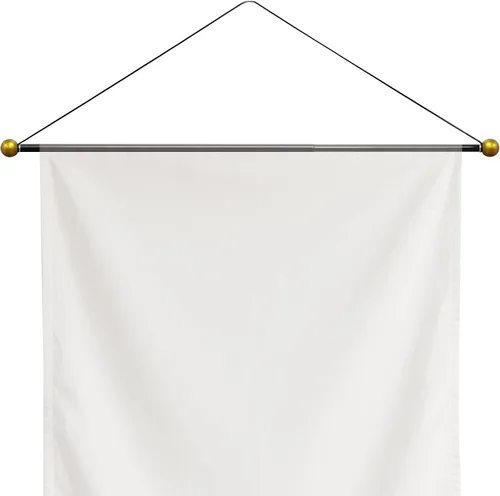 Vista 11 de Barra Telescópica para Colgar Tapices de 17-32 Pulgadas para Tapices Estéticos Ligeros Decoración de Habitación Barra Escalable para Colgar en Pared