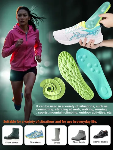 Vista 43 de Plantillas 4D Cloud para mujeres y niños, plantillas de soporte de arco, plantillas de espuma viscoelástica, plantillas de zapatos deportivos