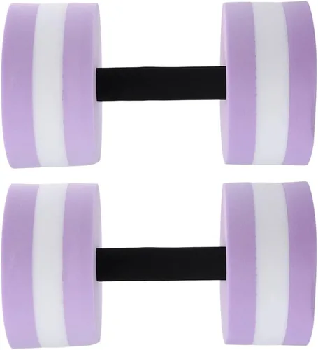Vista 4 de DOITOOL Juego de 2 mancuernas de ejercicio acuático para aeróbicos acuáticos, mancuernas de espuma ligera, resistencia a la piscina