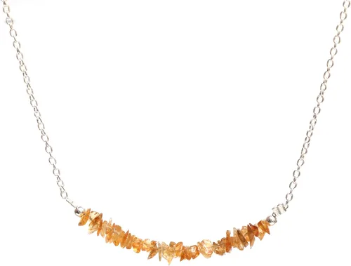 Vista 9 de Gempires - Collar de barra de chips naturales, cristales curativos de energía, regalo de cumpleaños, regalo para ella, joyería de piedras preciosas