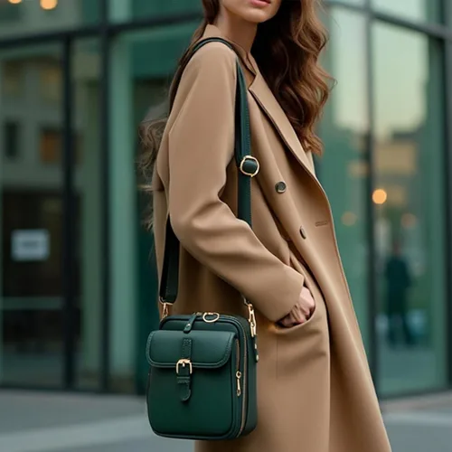 Vista 6 de Comebybuy - Bolso estilo vintage con ranuras para tarjetas, bolsa cruzada para mujer