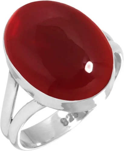 Vista 48 de Anillo hecho a mano de plata de ley 925 genuina grueso con piedras preciosas naturales ágata, cuarzo rosa, lapislázuli, ámbar ovalado, joyería