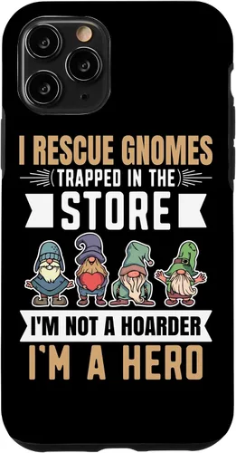 Vista 29 de Garden Lover I Rescue Gnomes Not A Hoarder A Hero Gardener Case for iPhone 17