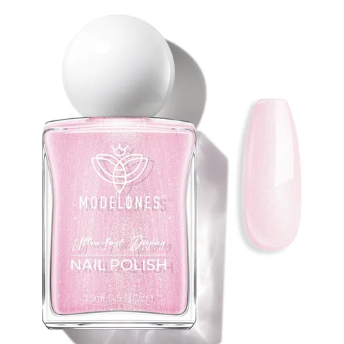 Vista 11 de modelones capa superior y base de esmalte de uñas 3 en 1, fortalecedor de uñas, 15 ml esmalte de uñas transparente de secado rápido, brillo duradero
