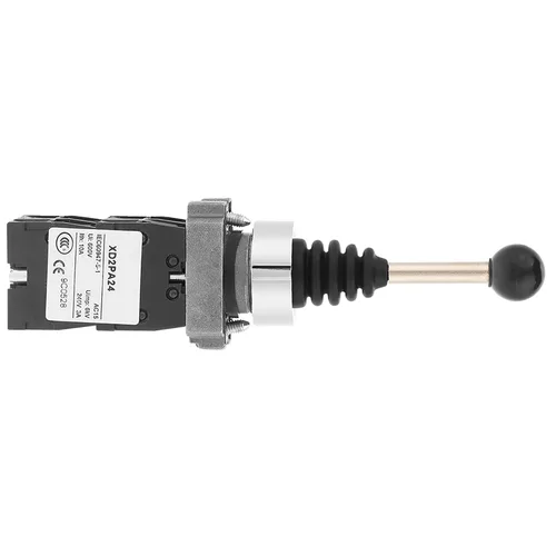 Vista 8 de Interruptor de control de palanca de mando de retorno de resorte 4 posiciones 10A 600V para panel de control industrial (metal plástico negro)