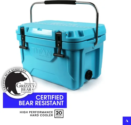 Vista 5 de Titan Hard Ice Chest Cooler Roto Cooler con protección Microban y aislamiento de congelación profunda