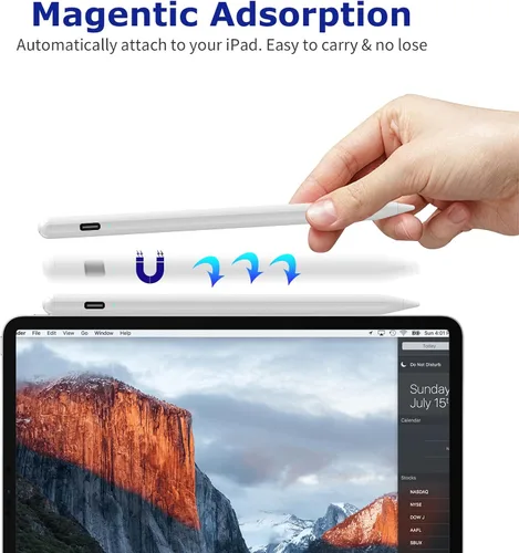 Vista 5 de Lápiz óptico para tabletas Android, teléfonos, lápiz capacitivo para Samsung iPhone, bolígrafos universales activos para iOS/Android, la mayoría
