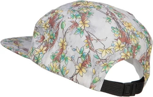 Vista 2 de Gorra de 5 paneles con estampado de flores para hombre