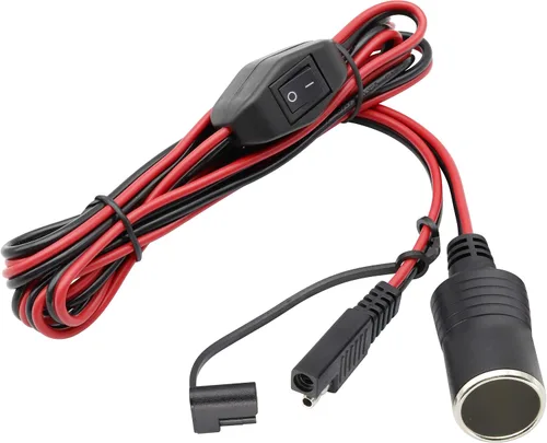 Vista 9 de Cable de cargador para encendedor de cigarrillos SAE, 16 AWG 12 V, enchufe macho a SAE de 2 pines, conector de desconexión rápida, adaptador