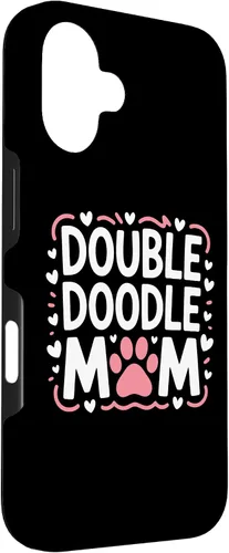 Vista 3 de Double Doodle Mom Doodle Dog Parent Family Canine Enthusiast Case for iPhone 16