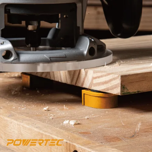 Vista 5 de POWERTEC 71188 - 4 perros de banco para agujero de perro de 3/4 pulgadas, con inserto de EVA, herramienta de carpintería para banco de trabajo, mesa