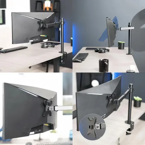 Vista 3 de Kado Soporte de Montaje en Pared para Monitor Adaptador Placa de Soporte para Brazo Hecho para Monitor Sceptre Serie C25 C30 C34 C255B-FWT240