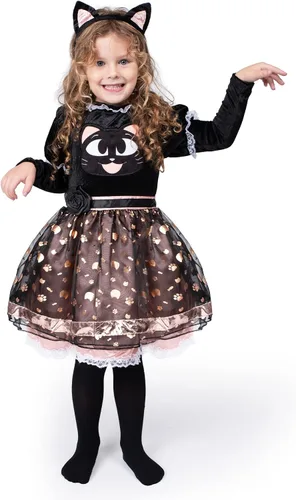 Vista 4 de Spooktacular Creations Disfraz de gato lindo para niña