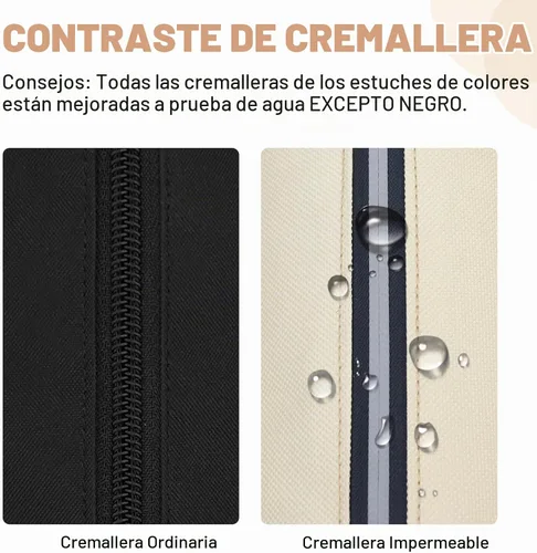 Vista 5 de Fmeida Simple Pencil Case Pouch, Office Supplies Gift for Men Women