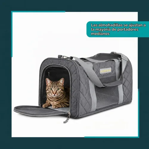 Vista 2 de rocket & rex Almohadillas Premium Lavables para Transportadoras de Mascotas, Reutilizables, Impermeables y Absorbentes, Almohadillas para Perros