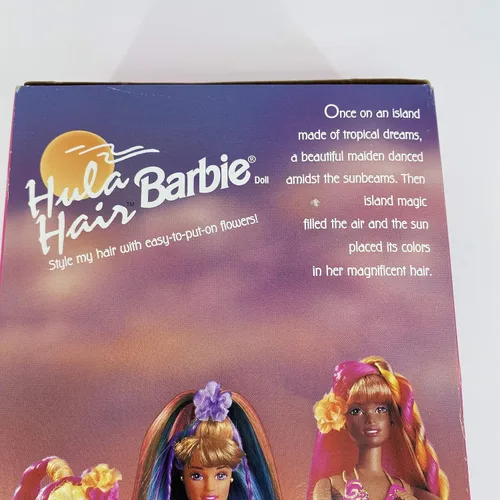 Vista 5 de Cabello Hula rosa y dorado Barbie