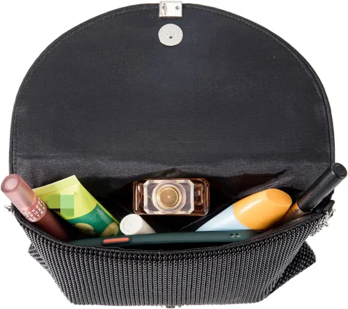 Vista 6 de AZWBAG Bolso de noche para mujer con diamantes de imitación brillantes