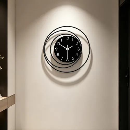 Vista 7 de Dankeit Reloj de pared decorativo de 13 pulgadas, silencioso y sin tictac, funciona con pilas, reloj de pared grande para sala de estar, cocina