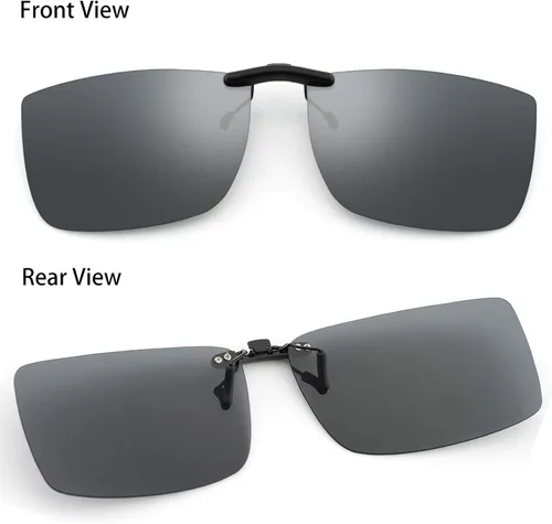 Vista 3 de OCCI CHIARI hombres clip en gafas de sol con protección UV400 gafas de conducción sobre gafas recetadas