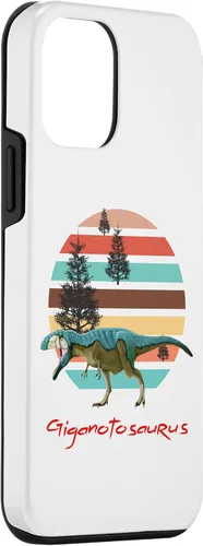 Vista 3 de iPhone 12 mini Giganotosaurus Retro T rex prehistoric dinosaur Father's day Case