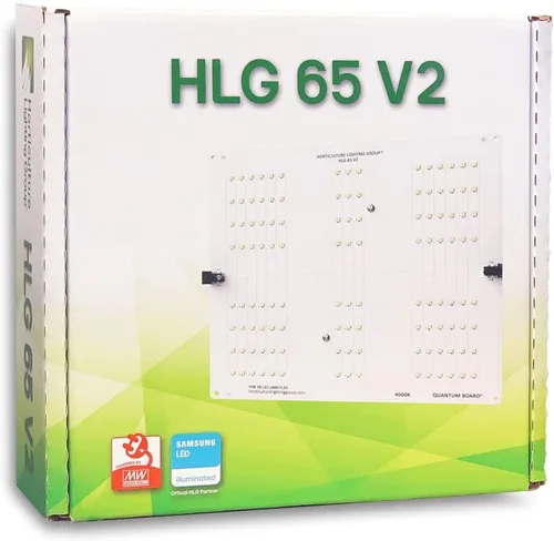 Vista 3 de Horticulture Lighting Group HLG 65 V2 4000K 65W Lámpara LED de Crecimiento de Tablero Cuántico para Plantas de Interior Veg & Bloom con Alta