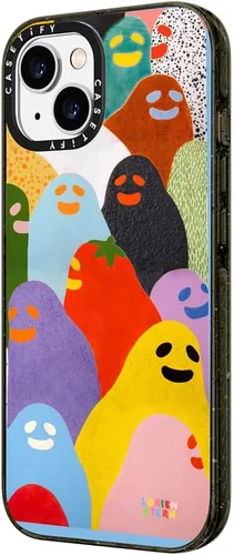 Vista 6 de CASETiFY - Funda contra impactos para iPhone 14, resiste caídas de hasta 8.2 pies, 4 veces más que el estándar militar, diseño después de la fiesta