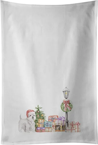 Vista 54 de Caroline's Treasures CK8100WTKT - Juego de 2 toallas de cocina con diseño de bulldog francés con diseño de país de las maravillas navideñas