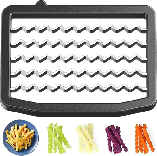 Vista 10 de Picadora Eléctrica de Verduras 4-en-1, Procesador de Alimentos Cortador de Verduras de 200W, Cortador de Alimentos para Vegetales Con Función