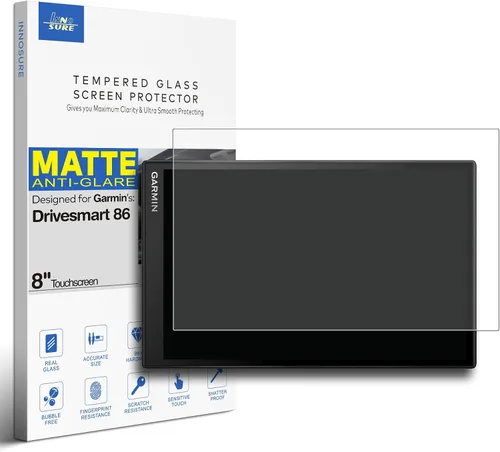 Vista 10 de Protector de pantalla de vidrio templado premium para Garmin Drivesmart 55 GPS Navigation 5.5 pulgadas pantalla táctil anti huella digital