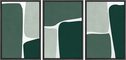 Vista 110 de Ashbrook Set de Arte de Pared en Lienzo Enmarcado, Naturaleza, Horizonte de Playa Nebulosa, Ilustraciones de Área Silvestre, Bellas Artes, Paisaje